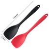 2 Pcs Silicone Spatula Spoon Set, Heat Resistant Spoonula &
