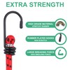 Basic Bungee Strap 12 Bungee Cords with Hooks, Elastic Straps
