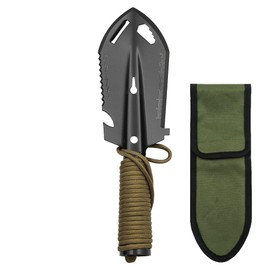 CENPEK Multifunctional Small Shovel Camping Shovel with Parachute Cord Portable Stainless Steel Survival Shovel for Camping Hiking Backpacking