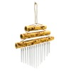 Siesta Small Triple Bamboo Top Windchime, 21 cm
