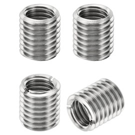 PATIKIL Thread Adapter Sleeve Reducer Nut M18 x 2.5 Male to M14 x 2 Female Repair Insert Nut Screw Reducer Stainless Steel Fastener 20 mm Pack of 4