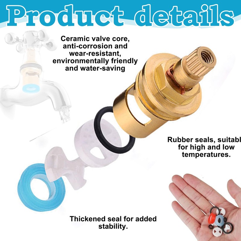 24PCS Tap Washers for Mixer Taps – Assorted Replacement Washers