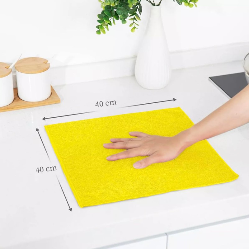 Wesell 16 Paños De Limpieza De Microfibra Trapos Toalla Multiusos