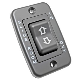 S141 Slide in Slide Out Contoured Switch with Bezel，20 Amp Continuous/40 Amp Peak for RV, Camper for Black Electric Switch