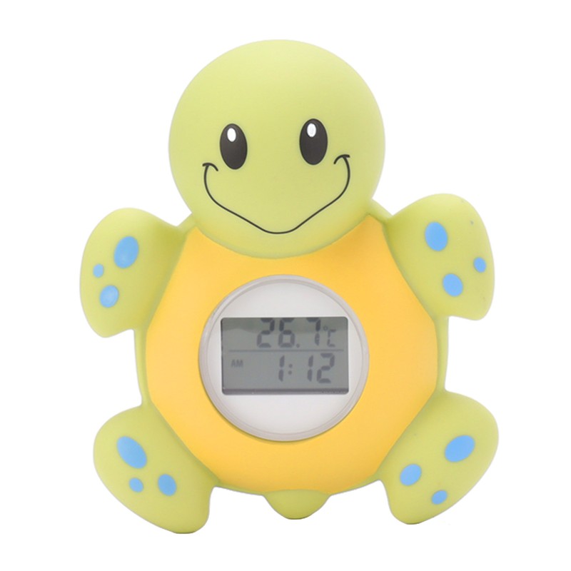 Baby Bath Thermometer Smart Cartoon Cute Tortoise Bathroom Multi Functional