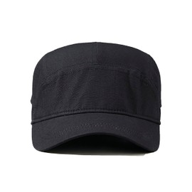 YAMEE Baseball Cap Men's Cotton, Baseball Cap Men Breathable Summer Hat Unisex Adjustable Peaked Caps for Men Lightweight Cap Men's Sports Cap for Sports, Fishing, Travel, 1/black