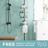 Zenna Home Tension Pole Shower Caddy Corner Organizer, Adjustable Standing