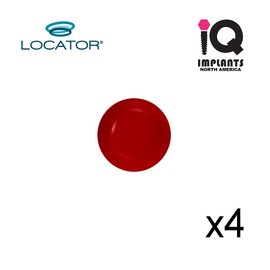 Locator Genuine Original Replacement Male Retention Inserts Caps, Extended Range, Low Retention, Red 0.5-1.5 lbs (4-Pack)