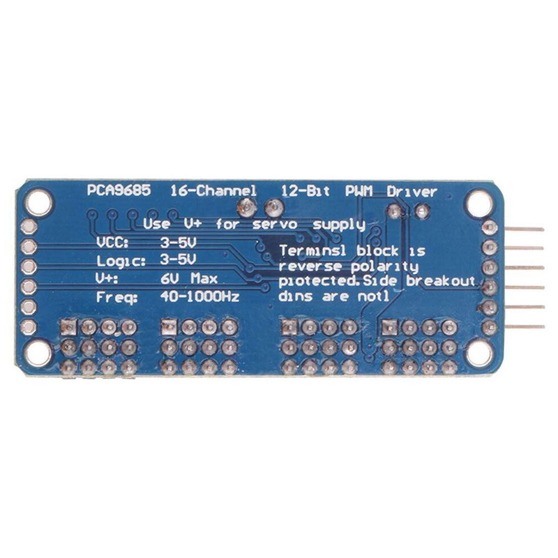 Hailege 2pcs PCA9685 16 Channel IIC I2C 12-Bit PWM Servo