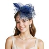 Fascinator Hat for Women Tea Party Hats Mesh Veil Headband