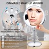 AMZTOLIFE 8" Lighted Makeup Mirror, 10X Makeup Mirror with Lights,