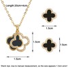 Hanaoops Four-Leaf Clover Jewellery Set for Women Girls Gold Silver