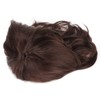 Men Wig Short Brown Straight Breathable Inner Mesh Soft Fluffy