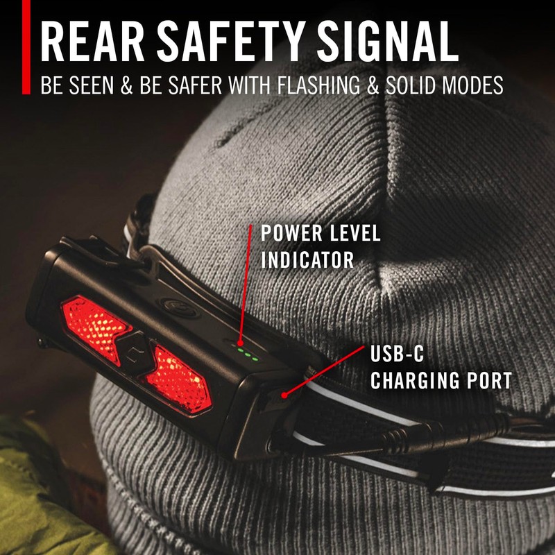 Coast RL35R Voice-Controlled 1100 Lumen Rechargeable LED Headlamp with ARC280™