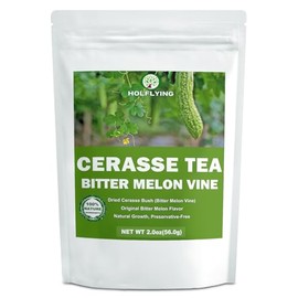 Natural Dried Whole Bitter Melon Bush Tea, Cerasee Tea - 1.4 oz, All-Natural Cerasee Herbal Tea, Caffeine-Free, No Additives
