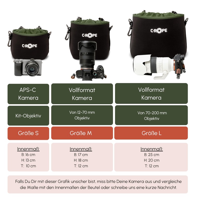 C-Rope Neoprene Camera Bag, Neoprene Pouch with Fleece Lining, Water