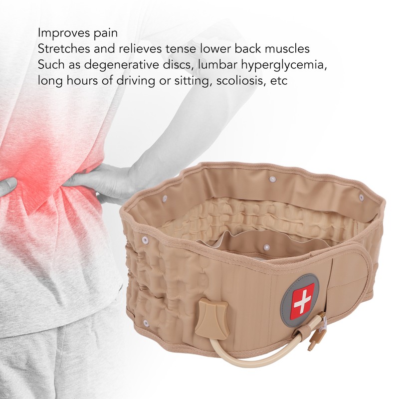 Lumbar Traction Belt Inflatable Improve Pain Back Decompression Belt Lumbar