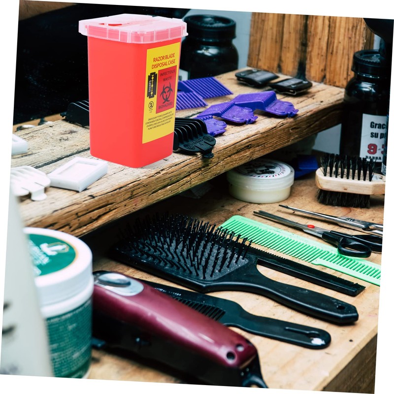 FOMIYES Abs Material Razor Holder Box Razor Case Storage Container