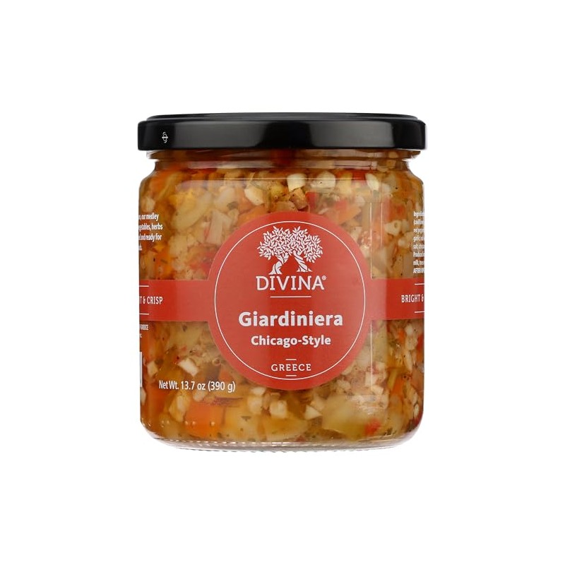DIVINA Mild Chicago Style Giardiniera, 13.7 OZ