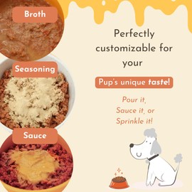 PawCo Magic Topper Hip & Joint Support - Vegan Dog Topper with Omega-3, Grain-Free Meal Enhancer for Senior Dogs, 160g