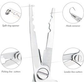 Stainless Steel Fishing Pliers – Multi-Function Tool for Anglers – Hook Remover, BB Crimper, and Line Snips – Durable, Corrosion-Resistant Design for Freshwater and Saltwater – Essential Fishing Gear