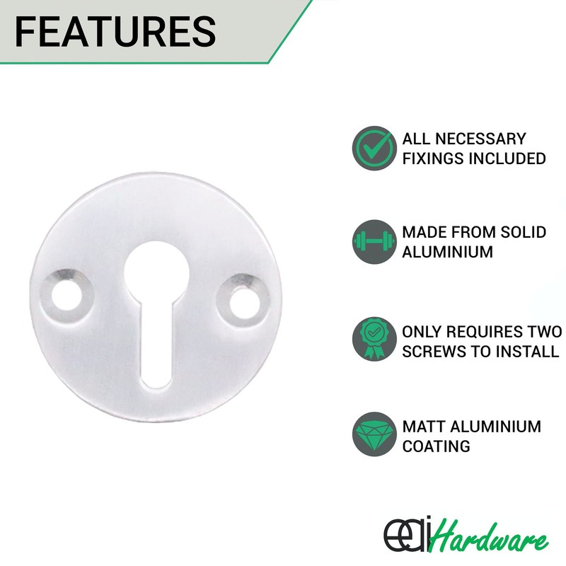 EAI Keyhole Escutcheon Key Cover | 32mm | Pack of