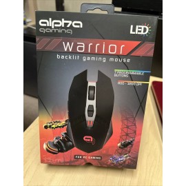 Alpha Gaming Mouse  WARRIOR Backlit , 800-3200 DPI, 7 programmable buttons
