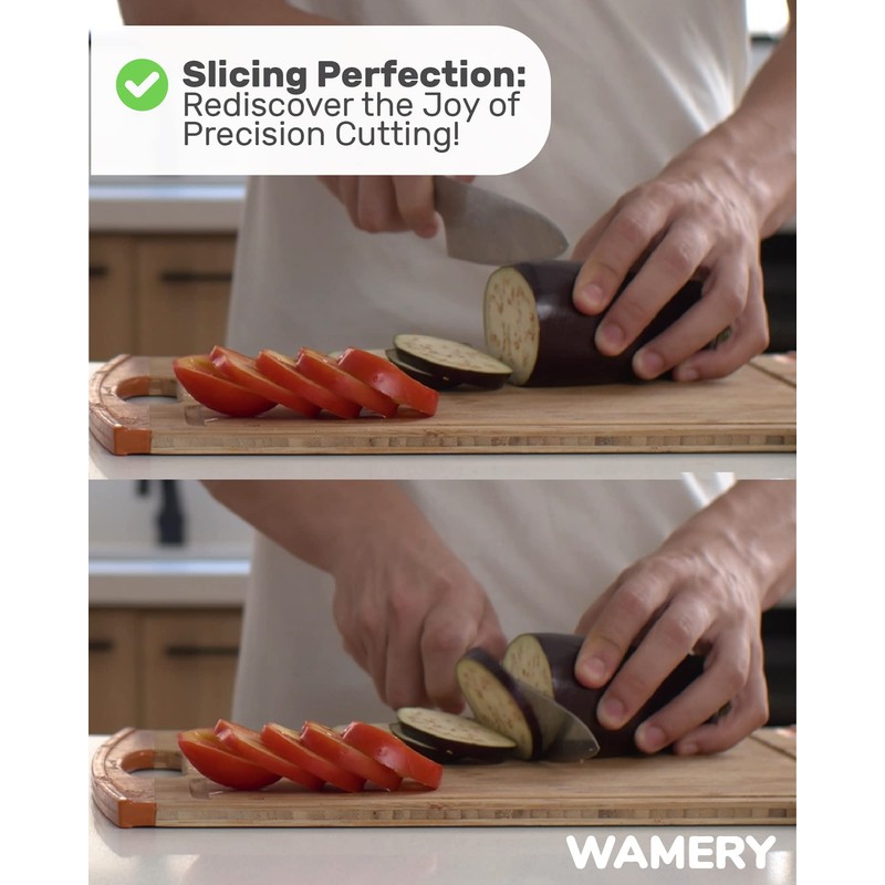 Wamery Knife & Scissors Sharpener, 4-Stage Pull-Through with Scissors Slot,