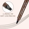 2PC Microblading Eyebrow Pencil, 2025 New Magic Liquid Eyebrow Pen,4