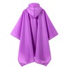 POWINSUN Hooded Rain Poncho for Adult, Waterproof Lightweight Raincoat for