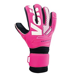 Voit Snakebite Soccer Goalkeeper Gloves No. 11, Spoma Pink: Negative cut, latex back, latex palm, and Ad-Plus technology, Designed for use in professional, semi-professional and amateur soccer leagues