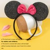 CHuangQi Mouse Ears Solid Black and Bow Minnie Headband for