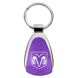 Au-TOMOTIVE GOLD Teardrop Key Chain for Dodge Ram (Purple)