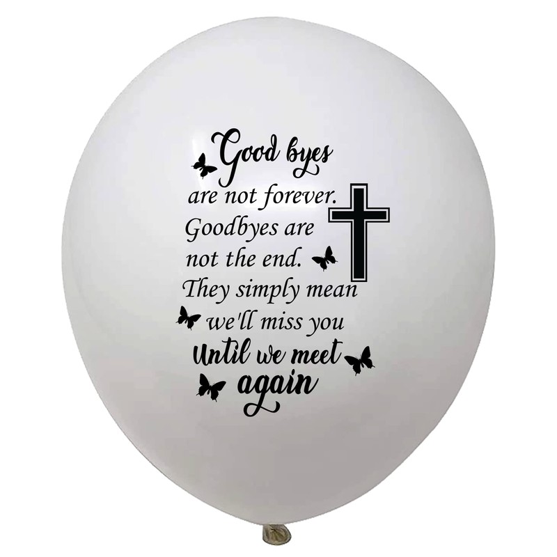 32 Memorial latex balloons for Celebration of life, Bereavement, Condolences,