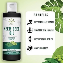 Generic Neem seeds Oil | Organic And Cold press | Neem Seed Oil For Hair Care | Suitable For Men & Women - 200ml | 6.76 Fl Oz
