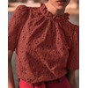 PRETTYGARDEN Summer Tops for Women 2025 Trendy Short Sleeve Eyelet