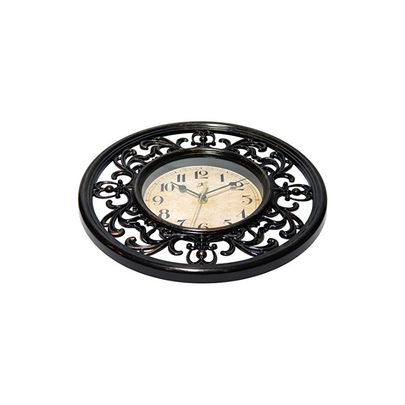 Infinity Instruments 12 inch Sofia Classic Traditional Indoor Round Non-Ticking