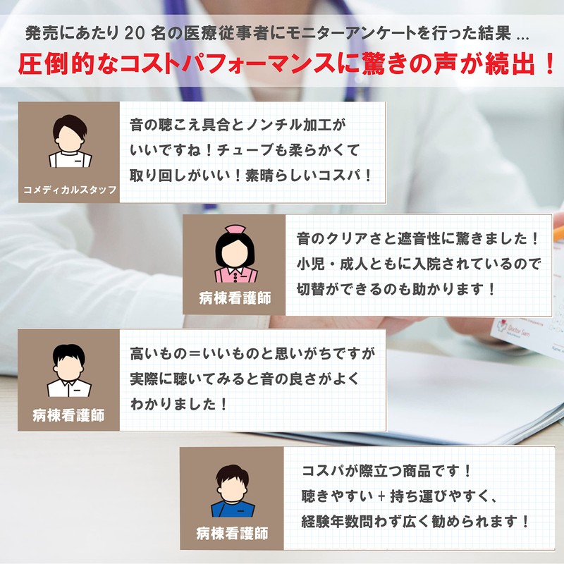 Spiritmedical聴診器 クラシカル３＋ ブラック CK-SS601PF