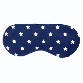 Eye Pillow Linseed + Eye Brace for Relaxation, Cooling or Yoga - Colour: Stars Blue