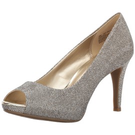 Bandolino Women's Rainaa Pump, Gold Glamour, Numeric_9