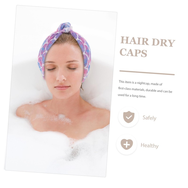 Healeved 2pcs Microfiber Hair Towels for Wet Hair Cute Mermaid