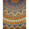 Indian Mandala Print Round Cotton Tablecloth 76" Blue
