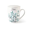 H&H Botanic Tisaniera, New Bone China, Decori Assortiti, Filtro Inox,