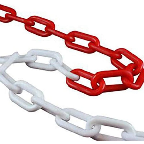 Marwotec Verbindungselemente Barrier Chain 10 m Red/White 6 mm Thickness