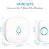 SECRUI Wireless Doorbell with 3 receivers, Waterproof Mini Doorbell 1,000ft