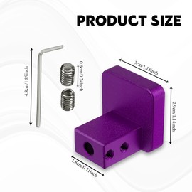 Lyxheth Hood Latch Release Handle Cable Repair Kit, Hood Release Handle Replacement, Heavy Duty Billet Hood Latch Release Cable Repair Kit, Hood Latch Release Pull Handle for Honda Civic CR-V (Purple)