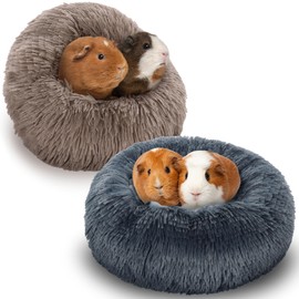 BALAPET 2 Pack Plush Guinea Pig Bed Small Pet Hideout Washable Cage Accessories Burrowing Pet Bed for Guinea Pigs,Chinchilla, Hamsters, Hedgehog and Other Small Animals