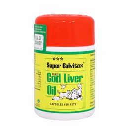 Super Solvitax Pure Cod Liver Oil for Dogs (90 Capsules 40g) - Helps Maintain Healthy Skin, Strong Bones and Teeth