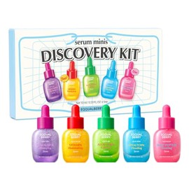 EQQUALBERRY Mini Serum Discovery Kit | Vitamin C, NAD, Bakuchiol, Hyaluronic Acid, Aloe PDRN Face Serum Kit | Gifts Sets for Glow skin | Travel Size E