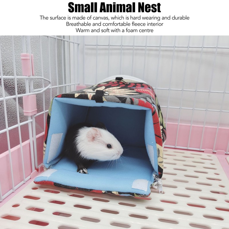 Hamster Nest Breathable Comfortable Removable 4 Seasons Guinea Pig Bed